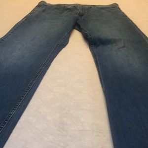 Old navy blue jeans
